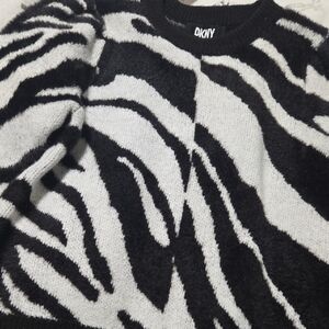 DKNY Monochrome Animal Print Sweater